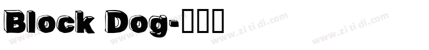 Block Dog字体转换
